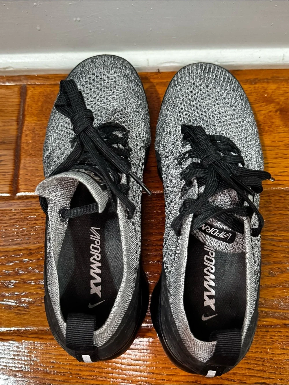 Nike VaporMax Flyknit Men's Sneakers in Black and Gray